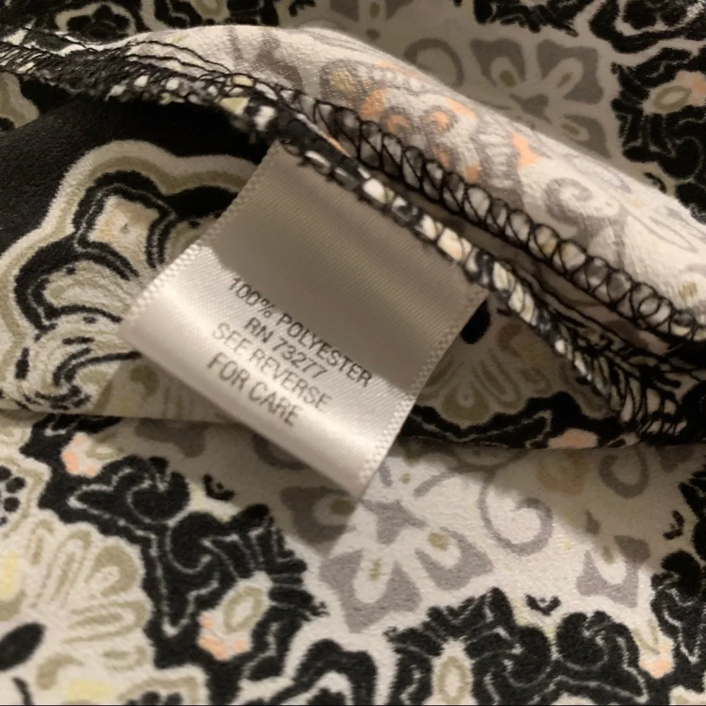 Croft & Barrow multi colored patterned Blouse size 2X - Picture 6 of 7